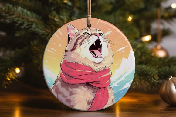 Cat Water Color Ornament Embroidery Review