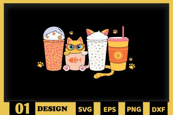 Cute Cat Coffee Cup Embroidery Design Review