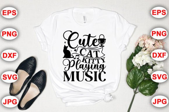 Cute Cat Kitty Playing Music Embroidery Review