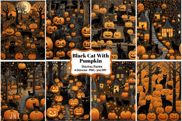 Halloween Black Cat with Pumpkins Embroidery Design Review