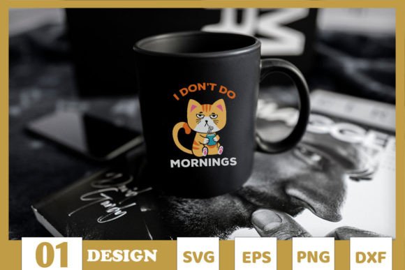 I Don t Do Mornings Funny Cat Embroidery Design Review