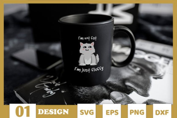 I’m Not Fat I’m Just Fluffy Cute Cat Embroidery Design Review