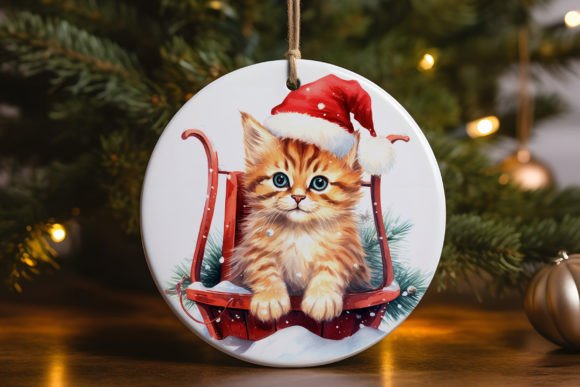 Kitten Cat Christmas Ornament Design Review