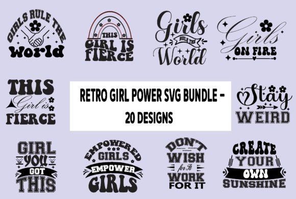 Retro Girl Power SVG Bundle Review