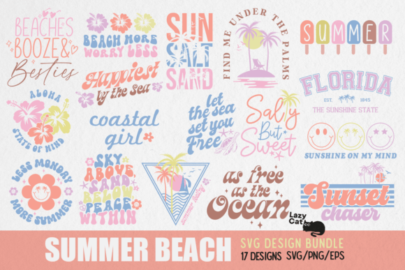 Summer Beach Quotes SVG Bundle Review